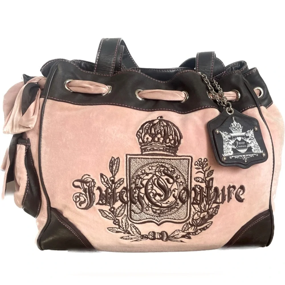 JUICY COUTURE ❤️❤️ VINTAGE Y2K SATCHEL BAG - Picture 1 of 16
